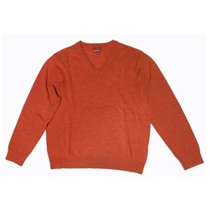 💸 SOLD 💸 MERONA Men’s 100% Merino Wool Orange Sweater
